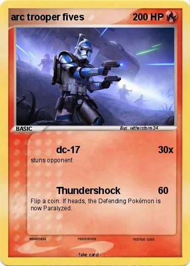 Pokemon arc trooper fives
