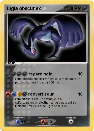 Pokemon lugia obscur ex