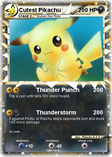 Pokemon Cutest Pikachu