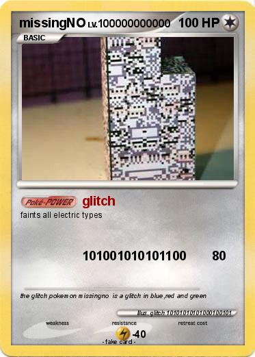 Pokemon missingNO