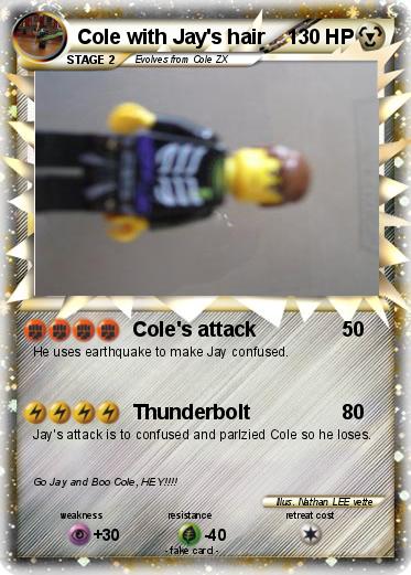 Pokemon Cole with Jay's hair