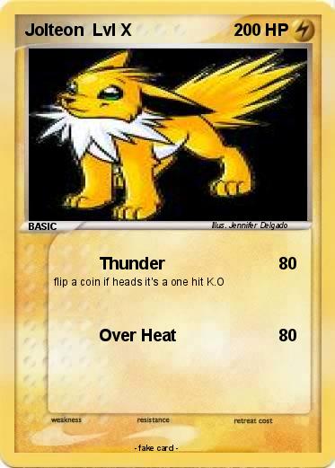 Pokemon Jolteon  Lvl X