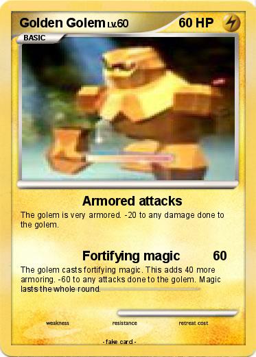Pokemon Golden Golem
