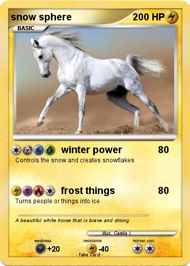 Pokemon snow sphere