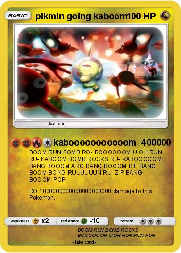 Pokemon pikmin going kaboom