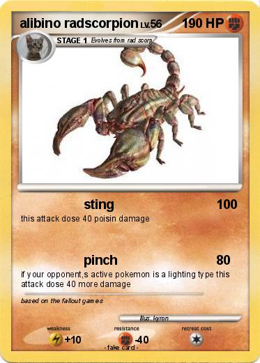 Pokemon alibino radscorpion