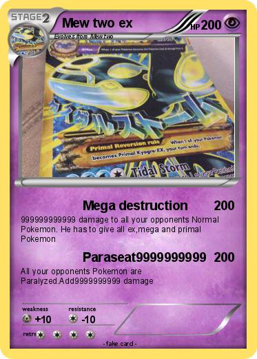 Pokemon Mew two ex
