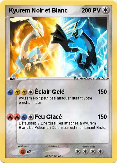 Pokemon Kyurem Noir et Blanc