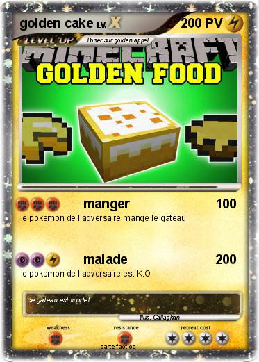 Pokemon golden cake