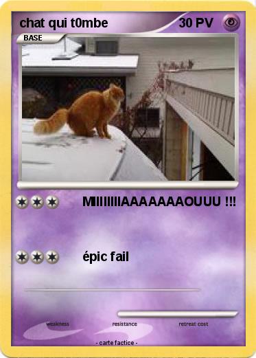 Pokemon chat qui t0mbe