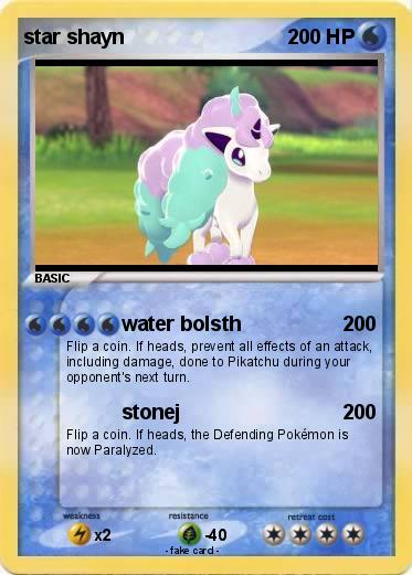 Pokemon star shayn