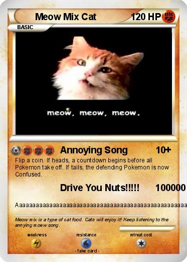 Pokemon Meow Mix Cat