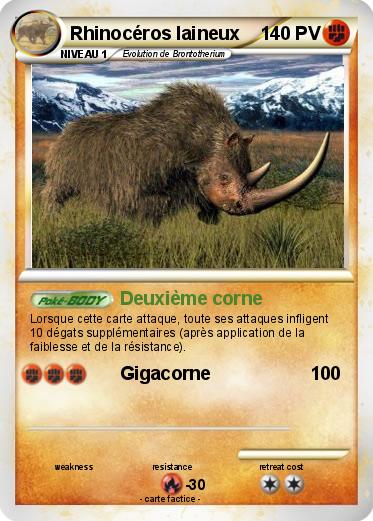 Pokemon Rhinocéros laineux