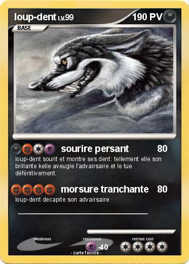 Pokemon loup-dent