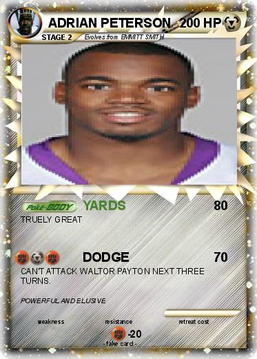 Pokemon ADRIAN PETERSON