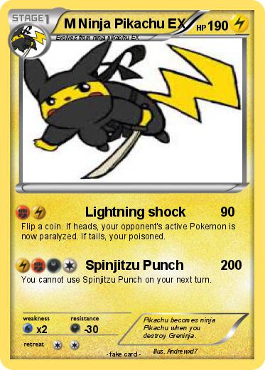 Pokemon M Ninja Pikachu EX