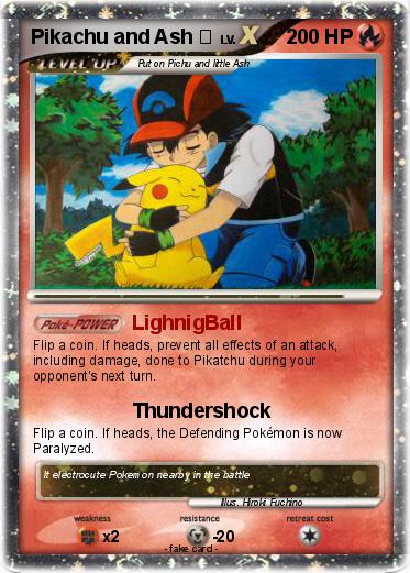 Pokemon Pikachu and Ash ⚡