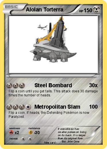 Pokemon Alolan Torterra