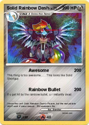 Pokemon Solid Rainbow Dash