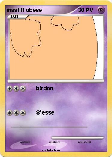 Pokemon mastiff obèse