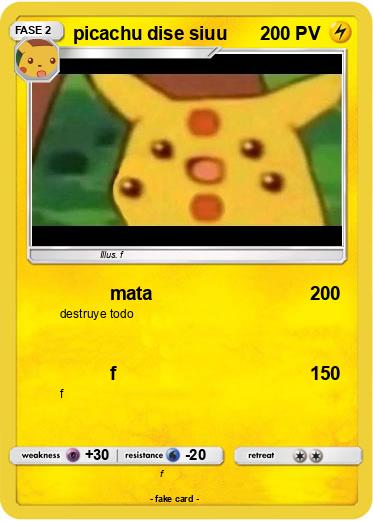 Pokemon picachu dise siuu