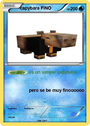 Pokemon capybara FINO