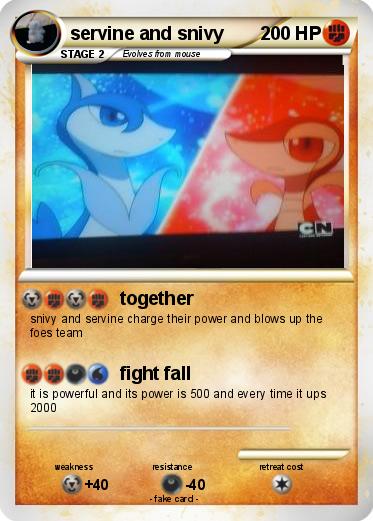 Pokemon servine and snivy