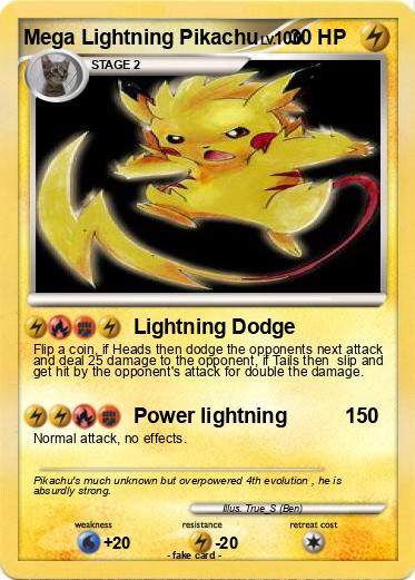 Pokemon Mega Lightning Pikachu