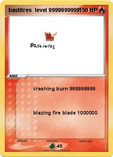 Pokemon bastitres  level 9999999999