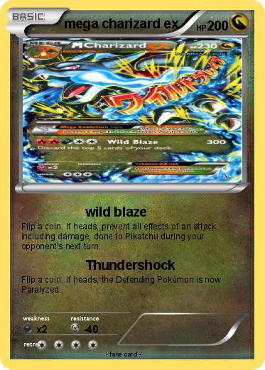 Pokemon mega charizard ex