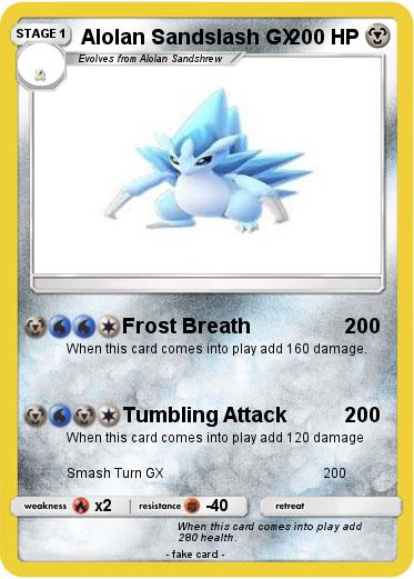 Pokemon Alolan Sandslash GX