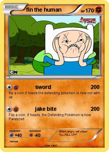 Pokemon fin the human