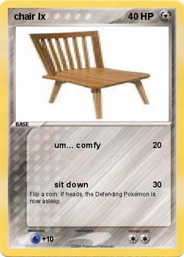 Pokemon chair lx