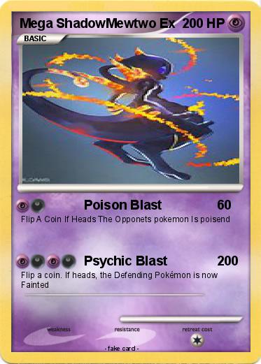 Pokemon Mega ShadowMewtwo Ex