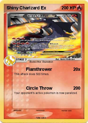 Pokemon Shiny Charizard Ex