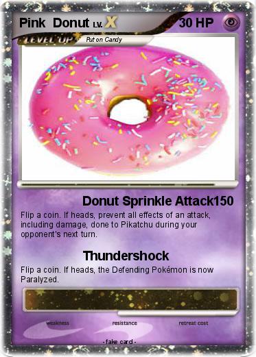 Pokemon Pink  Donut