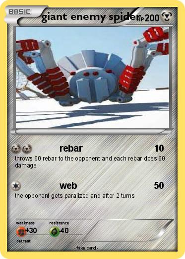Pokemon giant enemy spider