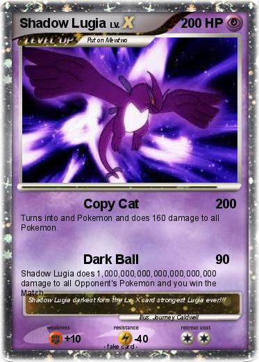 Pokemon Shadow Lugia