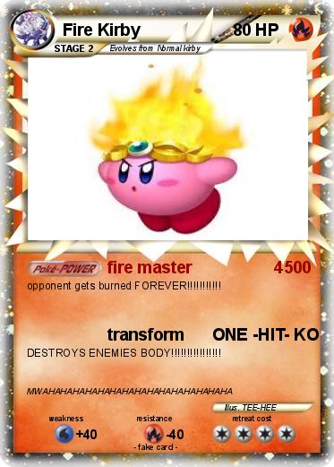 Pokemon Fire Kirby