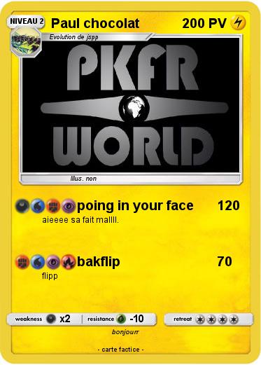 Pokemon Paul chocolat