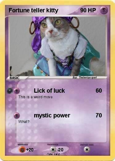 Pokemon Fortune teller kitty