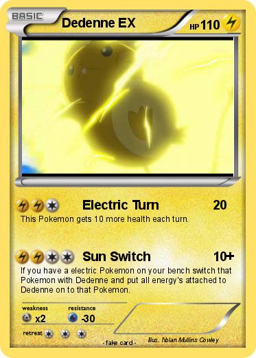 Pokemon Dedenne EX