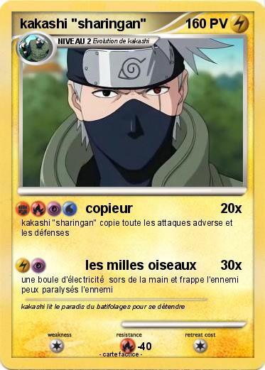 Pokemon kakashi "sharingan"