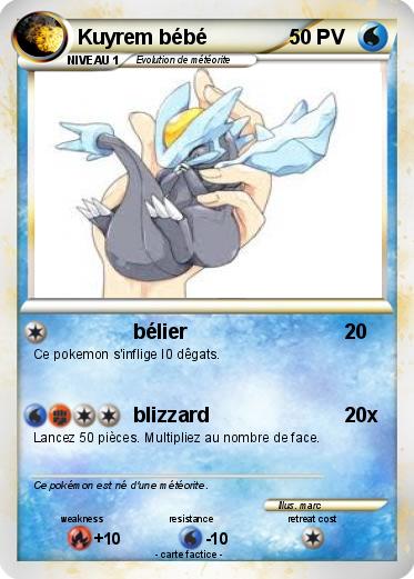 Pokemon Kuyrem bébé
