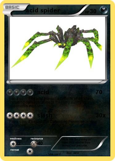 Pokemon acid spider