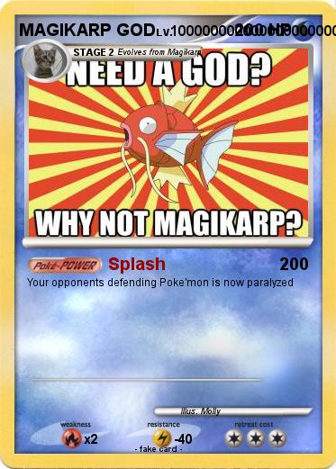 Pokemon MAGIKARP GOD