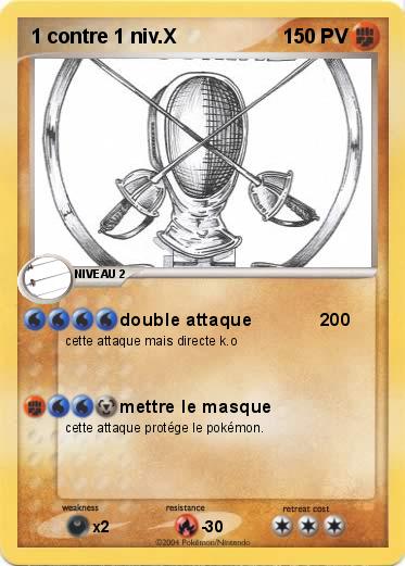 Pokemon 1 contre 1 niv.X