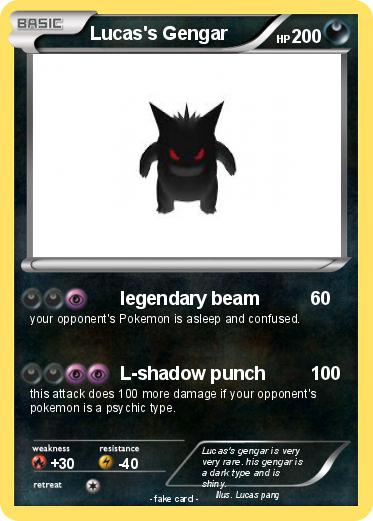 Pokemon Lucas's Gengar