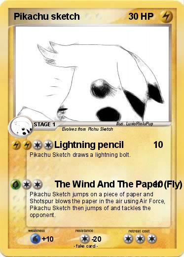 Pokemon Pikachu sketch