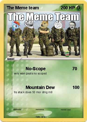 Pokemon The Meme team